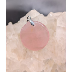 Pendentif quartz rose extra qualité