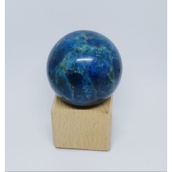 Sphère apatite bleue