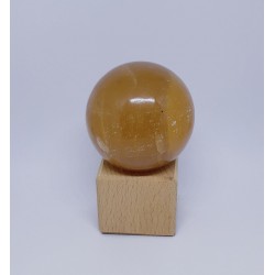 Sphère calcite miel
