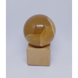 Sphère calcite miel