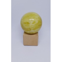 Sphère calcite jaune