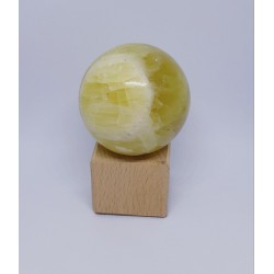 Sphère calcite jaune