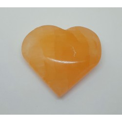 Coeur sélénite mandarine
