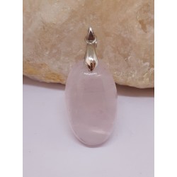 Pendentif quartz rose