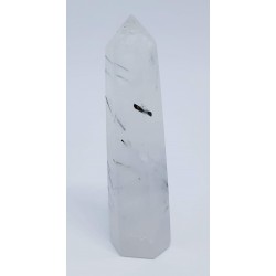 Prisme quartz inclusions tourmaline noire