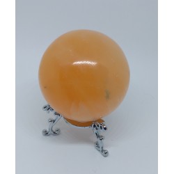 Sphère sélénite orange
