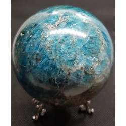 Sphère apatite bleue grosse taille