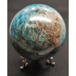 Sphère apatite bleue grosse taille