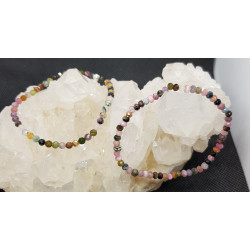 Bracelet tourmaline multicolore