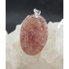 Pendentif quartz fraise