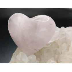 Coeur quartz rose