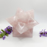 Grosse merkaba quartz rose