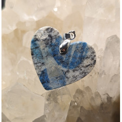 Pendentif jaspe K2 forme cœur