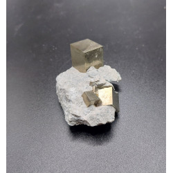 Cubes de Pyrite sur Gangue