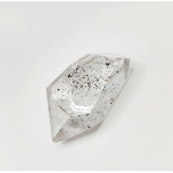Prisme quartz avec inclusion hématite